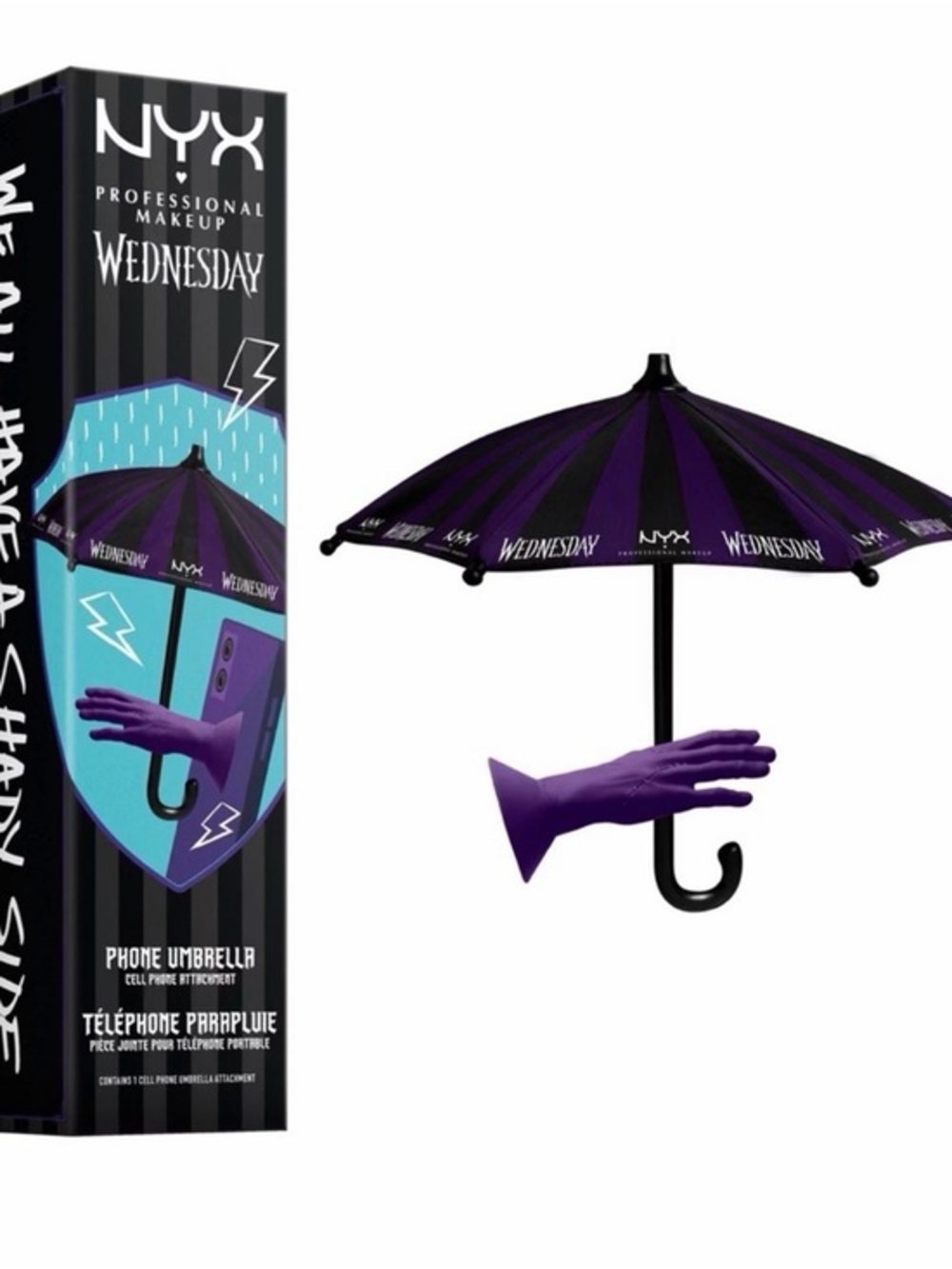 NYX nwt Professional Makeup Wednesday Phone Umbrella - 1 kit
